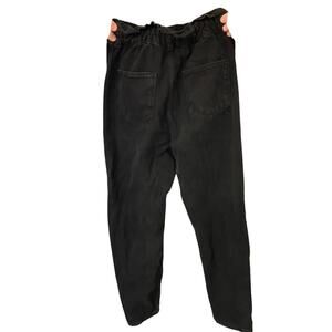 Zara Black Pants Elastic Waist Size 02